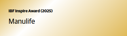 the IBF Inspire Award (2025)